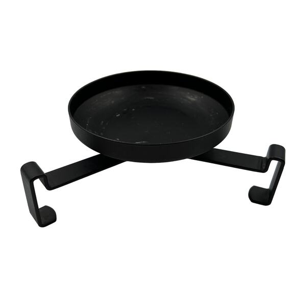 PartyLite 3 Leg Black Steel Table Jar Pillar Tea Light Candle Holder Stand - Picture 1 of 7